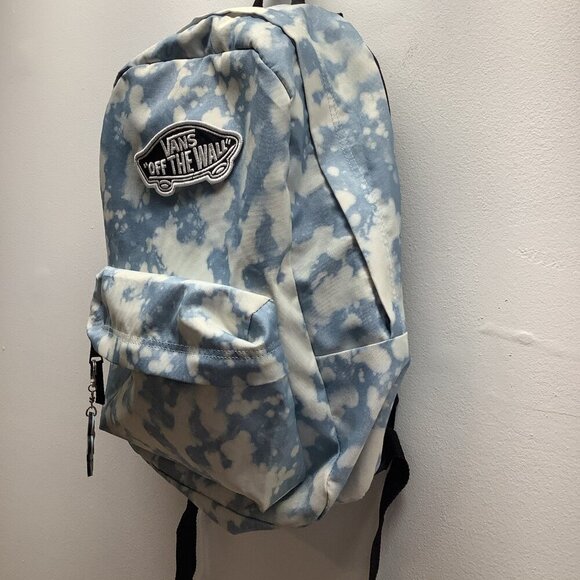 Van Off The Wall Blue Cloud Wash Backpack Preloved - Picture 4 of 9